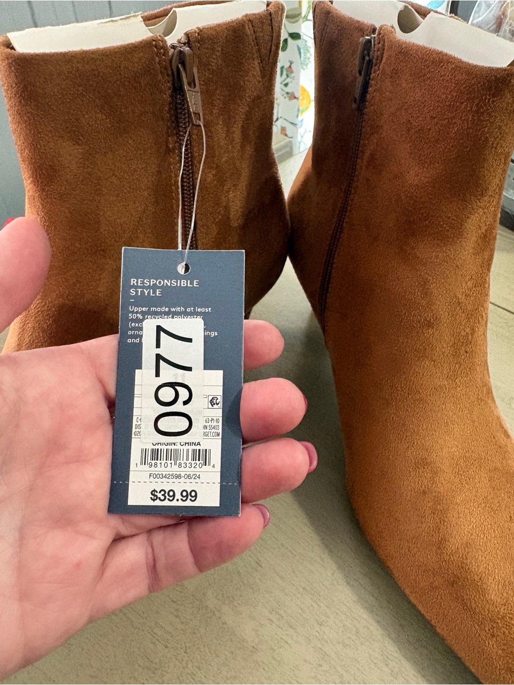 Universal Thread Suede Booties - Picture 4 of 4
